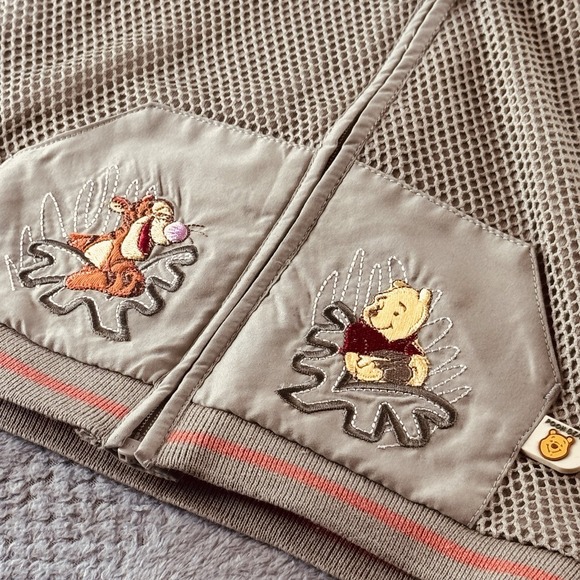 Vintage Disney Baby 9-12 Months - Pooh /Tigger Mesh Zip Hoodie/Jacket - Picture 5 of 9